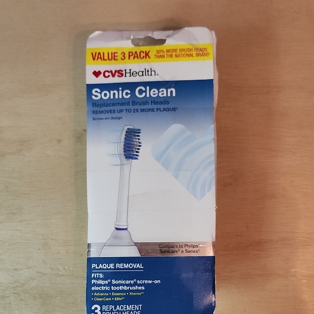 CVS Health Sonic Clean 3 Replacement Brush Heads